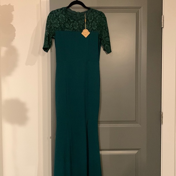 Fortric Dark Green Evening dress NWT - Picture 2 of 7